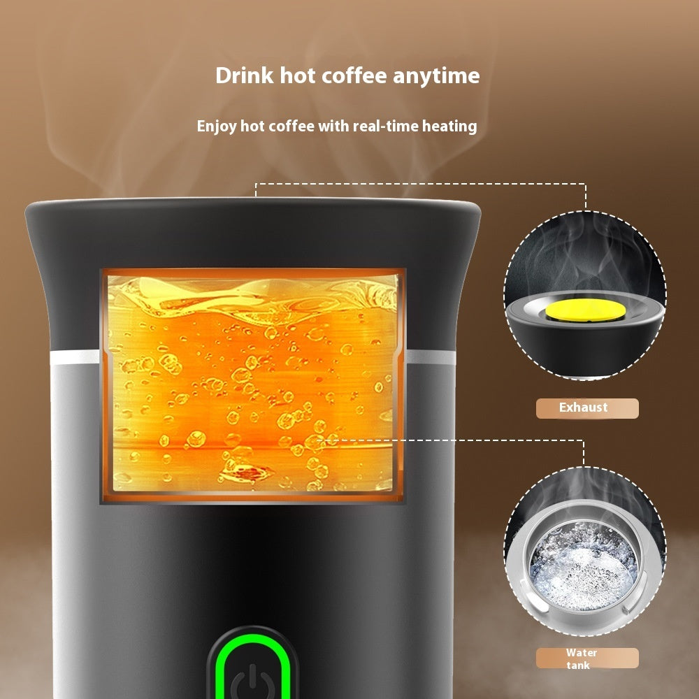 3-in-1 Portable Espresso Maker with Grinder