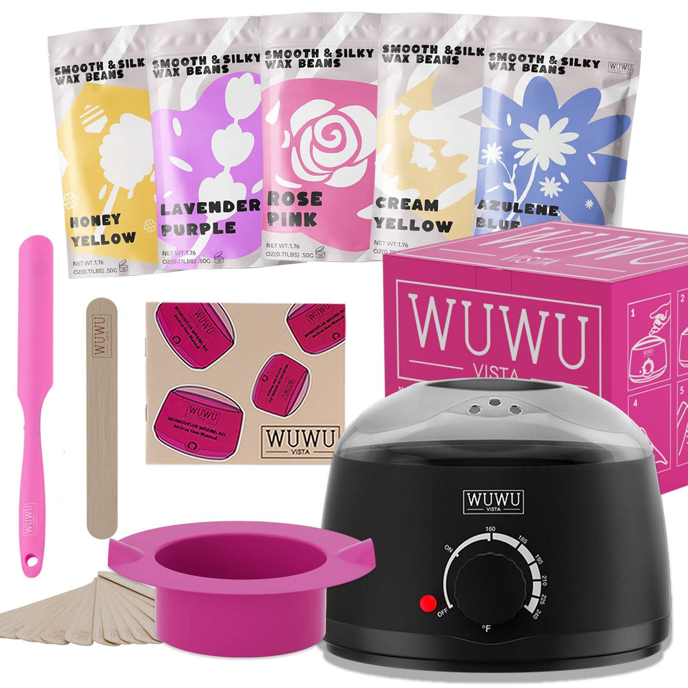 WUWUVISTA 19-Piece Waxing Kit