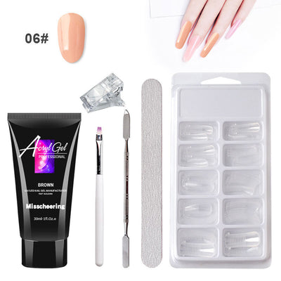 Gel Nail Art Without Paper Holder Quick Model Crystal Gel Set