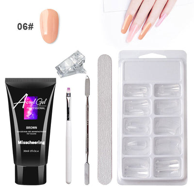 Gel Nail Art Without Paper Holder Quick Model Crystal Gel Set