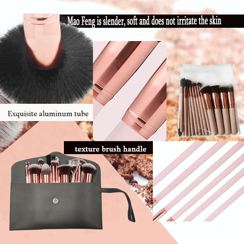 16-Piece Makeup Brush Set for Beginners
