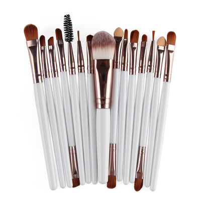 Set of 15 Premium Makeup Brushes for Flawless Application