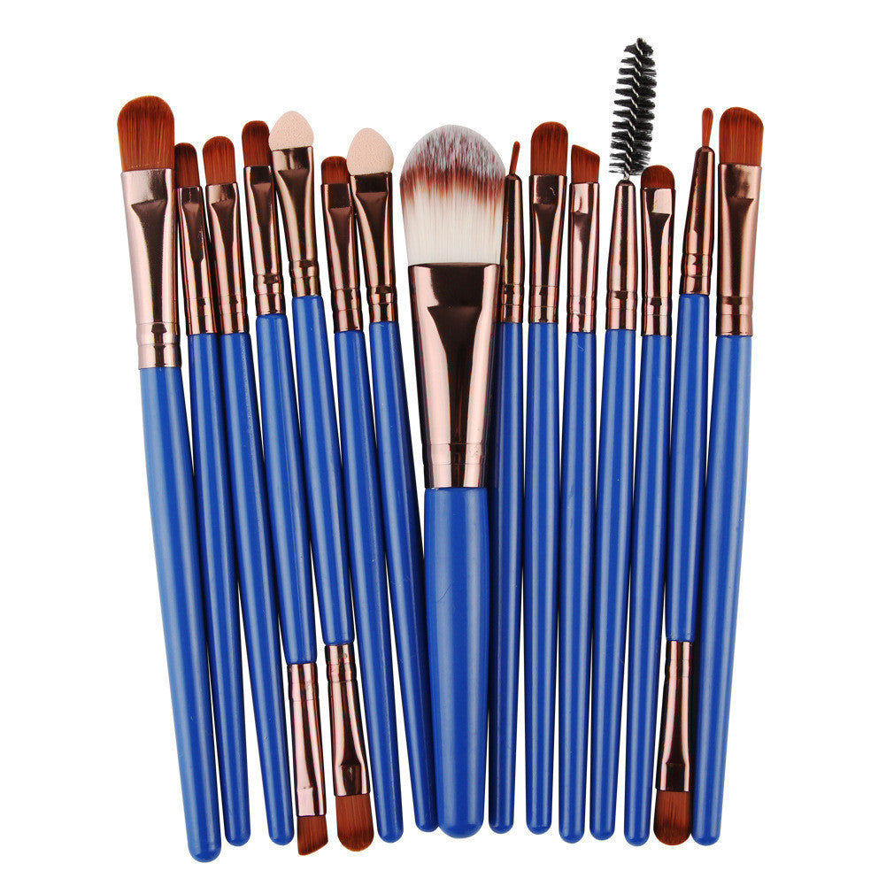 Set of 15 Premium Makeup Brushes for Flawless Application