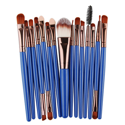 Set of 15 Premium Makeup Brushes for Flawless Application