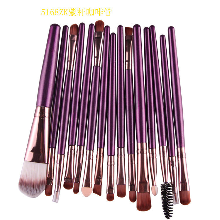 Set of 15 Premium Makeup Brushes for Flawless Application