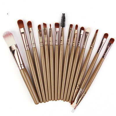 Set of 15 Premium Makeup Brushes for Flawless Application