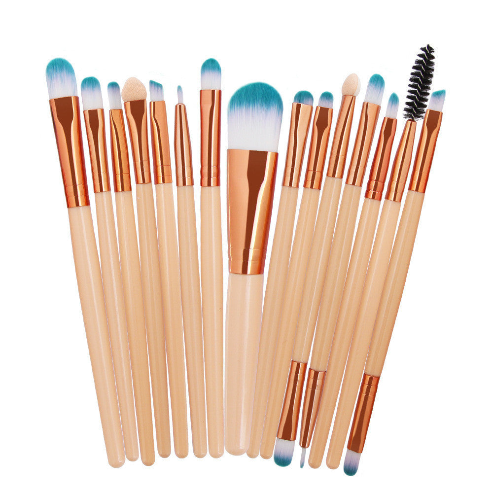 Set of 15 Premium Makeup Brushes for Flawless Application