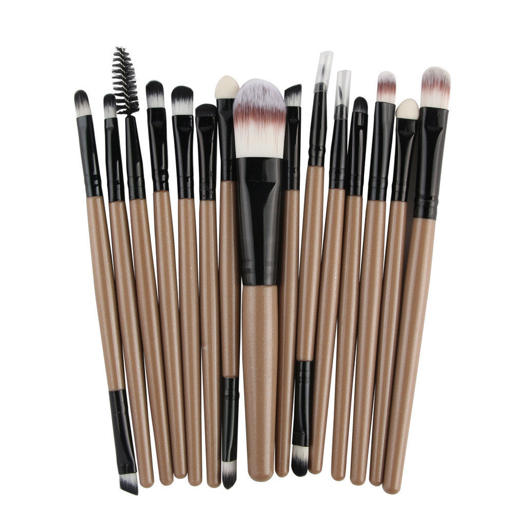 Set of 15 Premium Makeup Brushes for Flawless Application