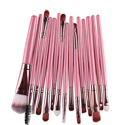 Set of 15 Premium Makeup Brushes for Flawless Application