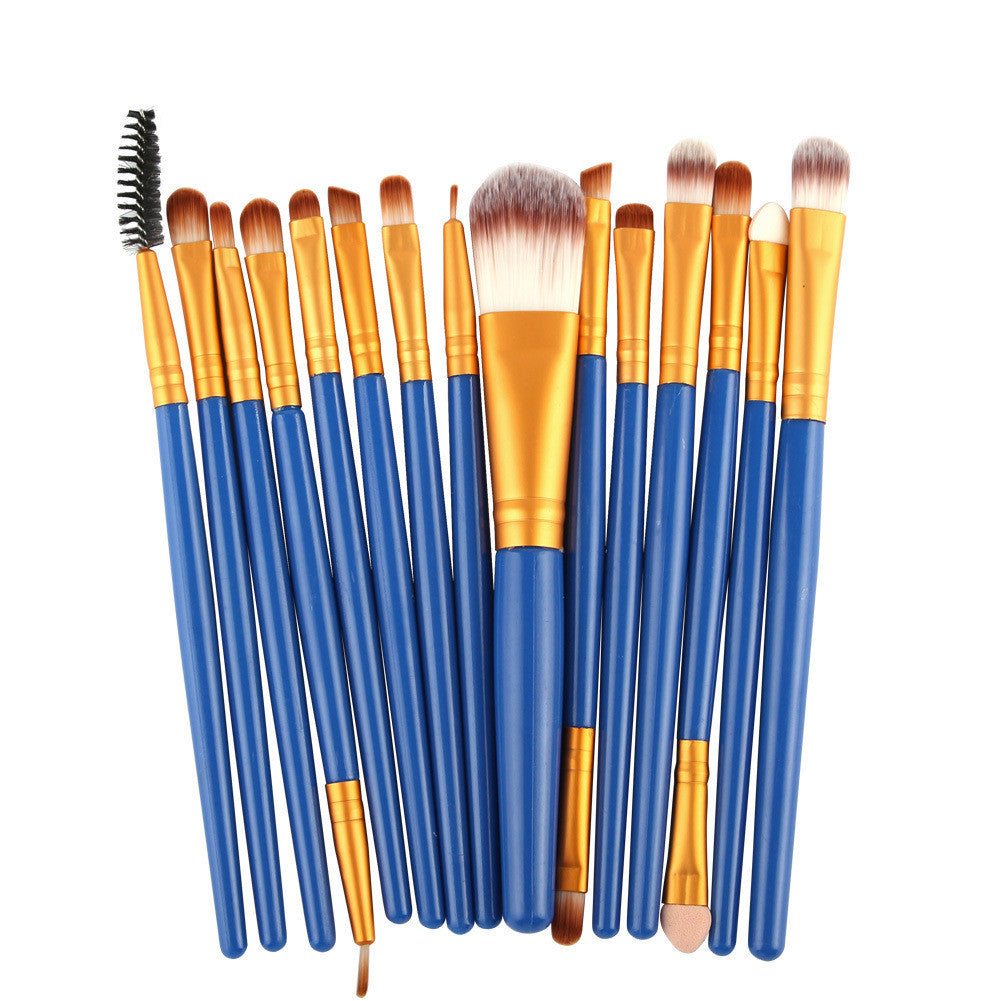 Set of 15 Premium Makeup Brushes for Flawless Application