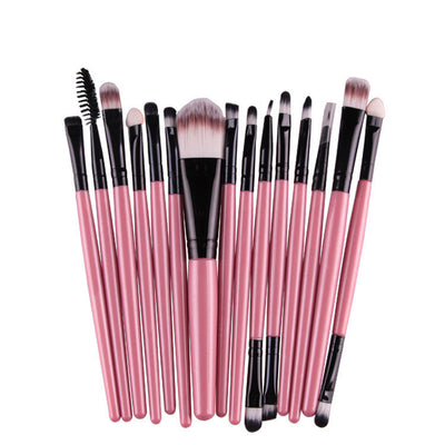 Set of 15 Premium Makeup Brushes for Flawless Application