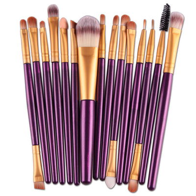 Set of 15 Premium Makeup Brushes for Flawless Application