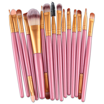 Set of 15 Premium Makeup Brushes for Flawless Application