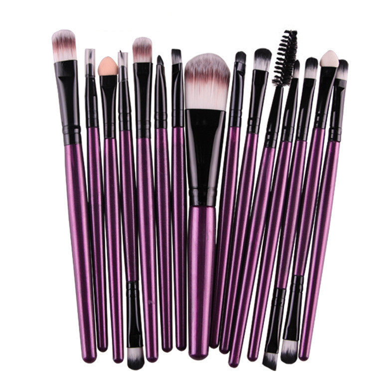 Set of 15 Premium Makeup Brushes for Flawless Application