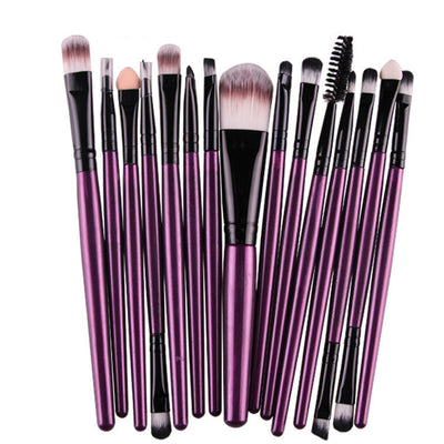 Set of 15 Premium Makeup Brushes for Flawless Application