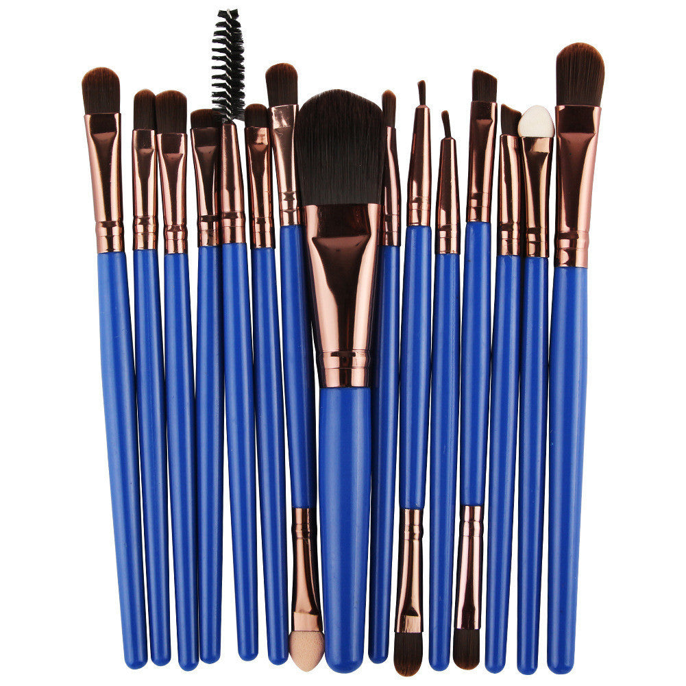 Set of 15 Premium Makeup Brushes for Flawless Application