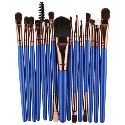 Set of 15 Premium Makeup Brushes for Flawless Application