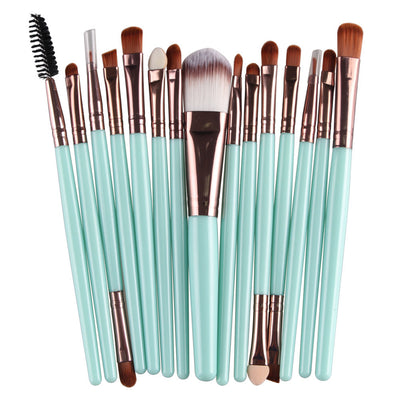 Set of 15 Premium Makeup Brushes for Flawless Application