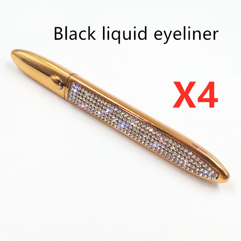 Multicolor Self-Adhesive Eyeliner with False Eyelashes
