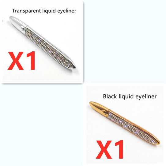 Multicolor Self-Adhesive Eyeliner with False Eyelashes