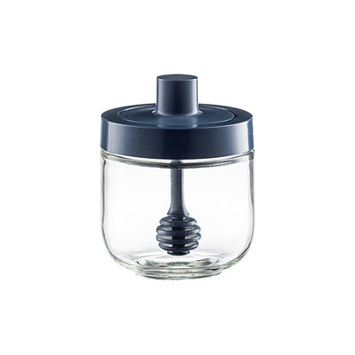 Kitchen Glass Seasoning Jar: lid and spoon included