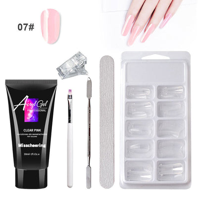 Gel Nail Art Without Paper Holder Quick Model Crystal Gel Set