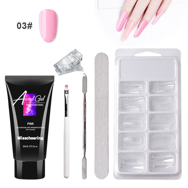 Gel Nail Art Without Paper Holder Quick Model Crystal Gel Set