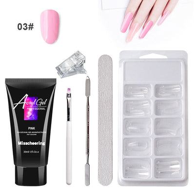 Gel Nail Art Without Paper Holder Quick Model Crystal Gel Set