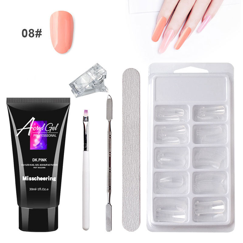 Gel Nail Art Without Paper Holder Quick Model Crystal Gel Set