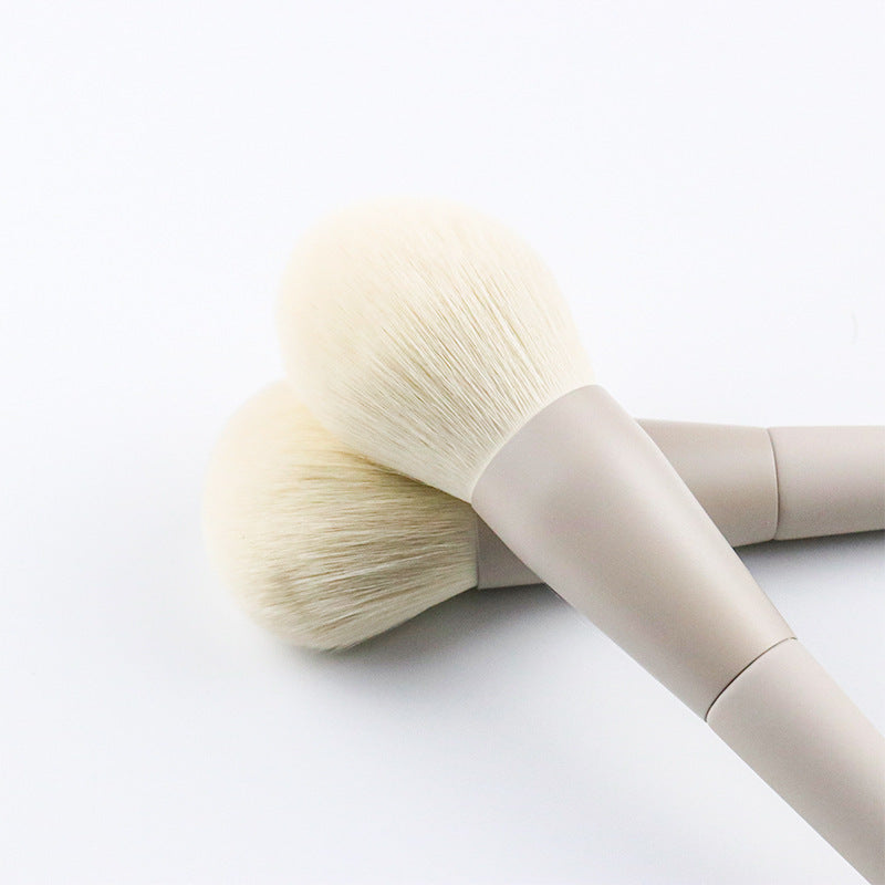 Portable Matte Gray Professional Makeup Brush Set