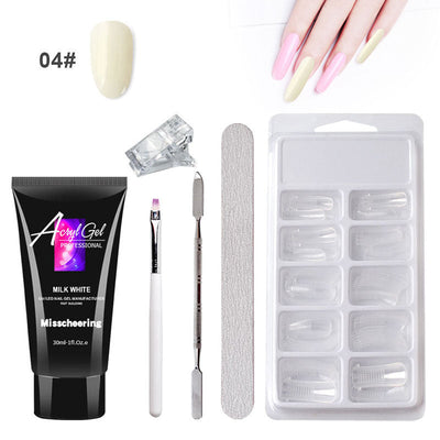 Gel Nail Art Without Paper Holder Quick Model Crystal Gel Set
