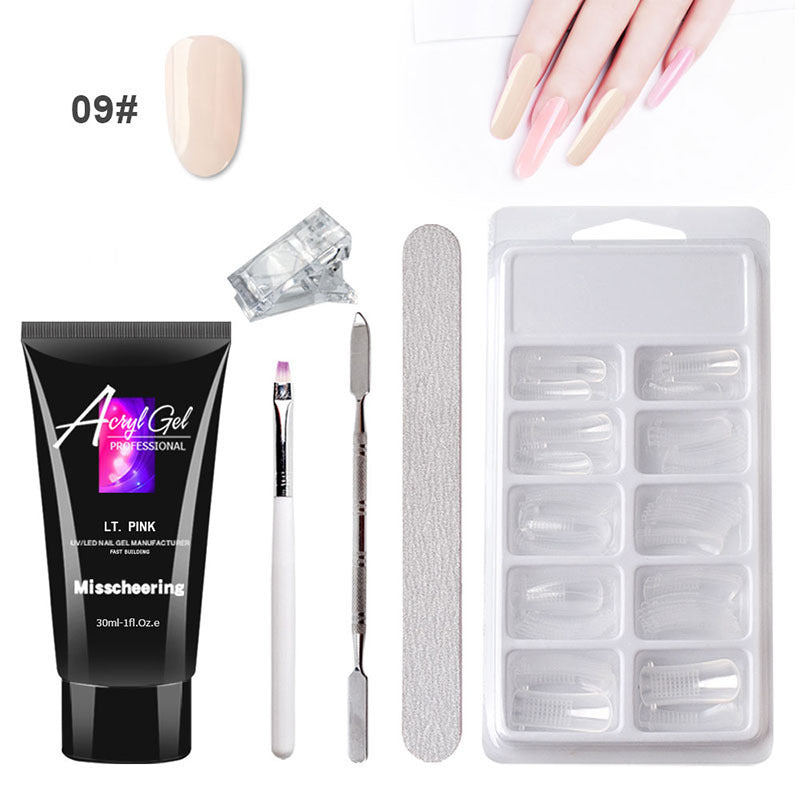 Gel Nail Art Without Paper Holder Quick Model Crystal Gel Set