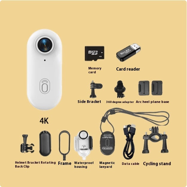 4K Waterproof Helmet Mounted Action Camera for Motovlogging and Cycling