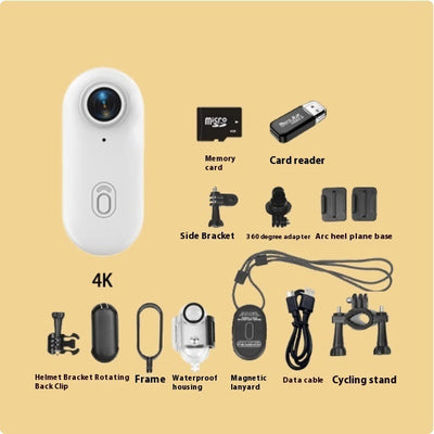 4K Waterproof Helmet Mounted Action Camera for Motovlogging and Cycling