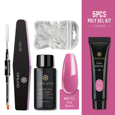 5-Piece Soft Rainbow Gel Nail Polish Kit