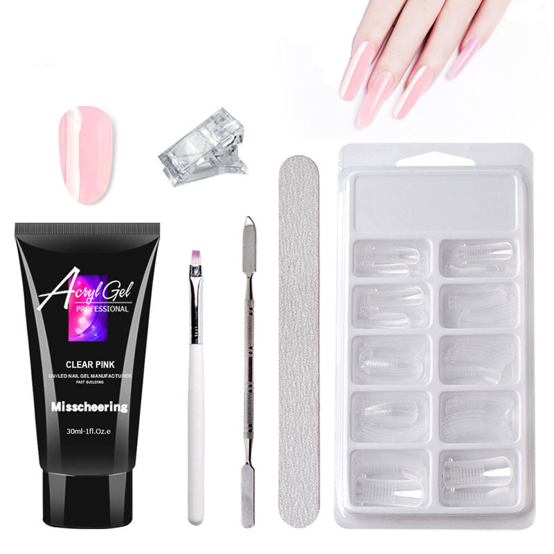 Gel Nail Art Without Paper Holder Quick Model Crystal Gel Set