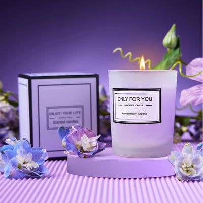 Personalized Initial Lavender Spa Gift Basket Set for Women