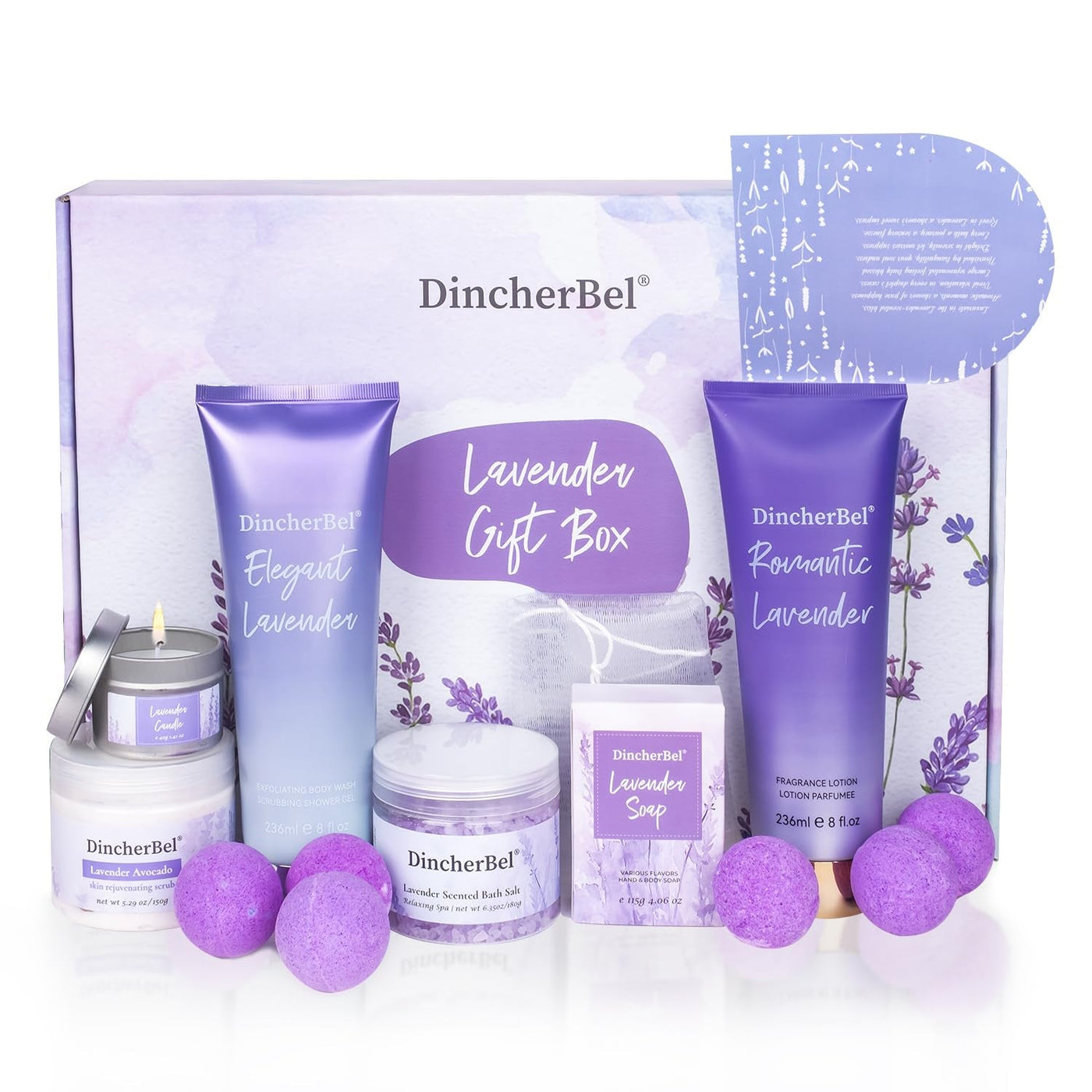 Luxury Lavender Spa Gift Basket for Women
