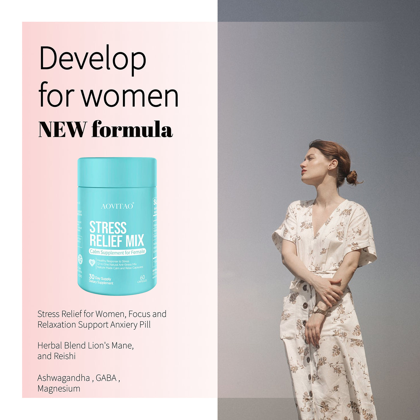 AOVITAO Stress Relief Mix for Women
