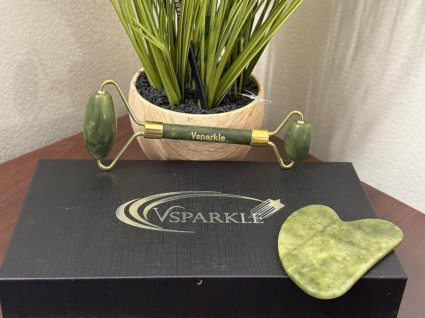 Gua Sha Facial Tool & Jade Roller Set