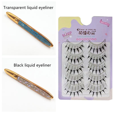 Multicolor Self-Adhesive Eyeliner with False Eyelashes