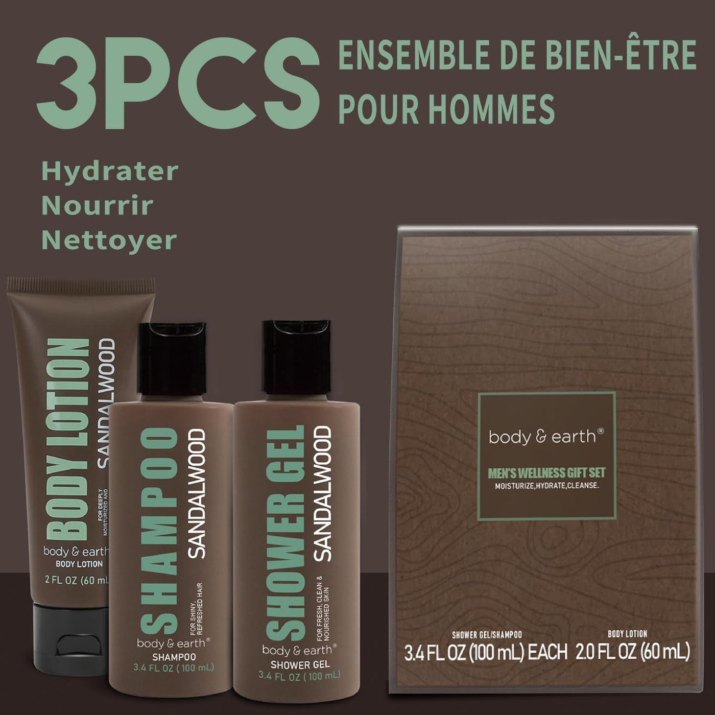 Sandalwood Men's Bath Set