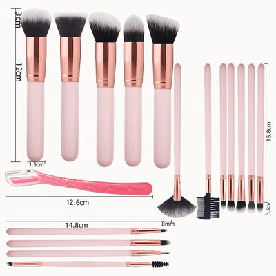 16-Piece Makeup Brush Set for Beginners