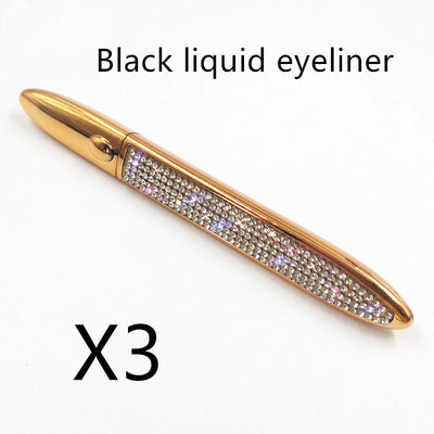Multicolor Self-Adhesive Eyeliner with False Eyelashes