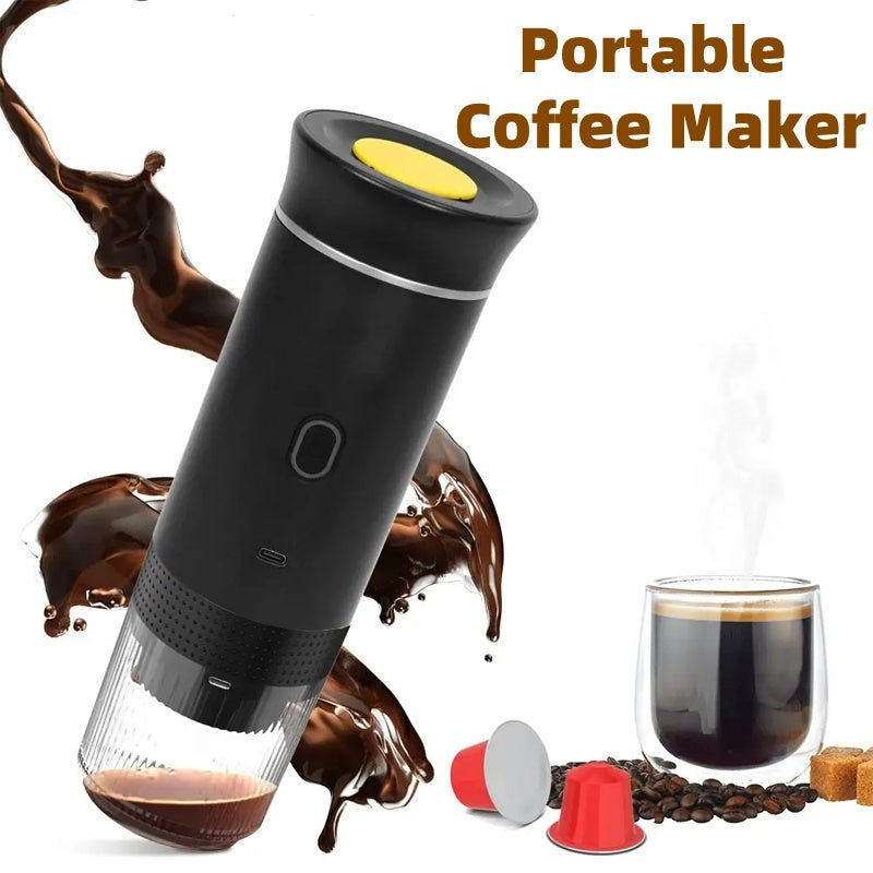 3-in-1 Portable Espresso Maker with Grinder