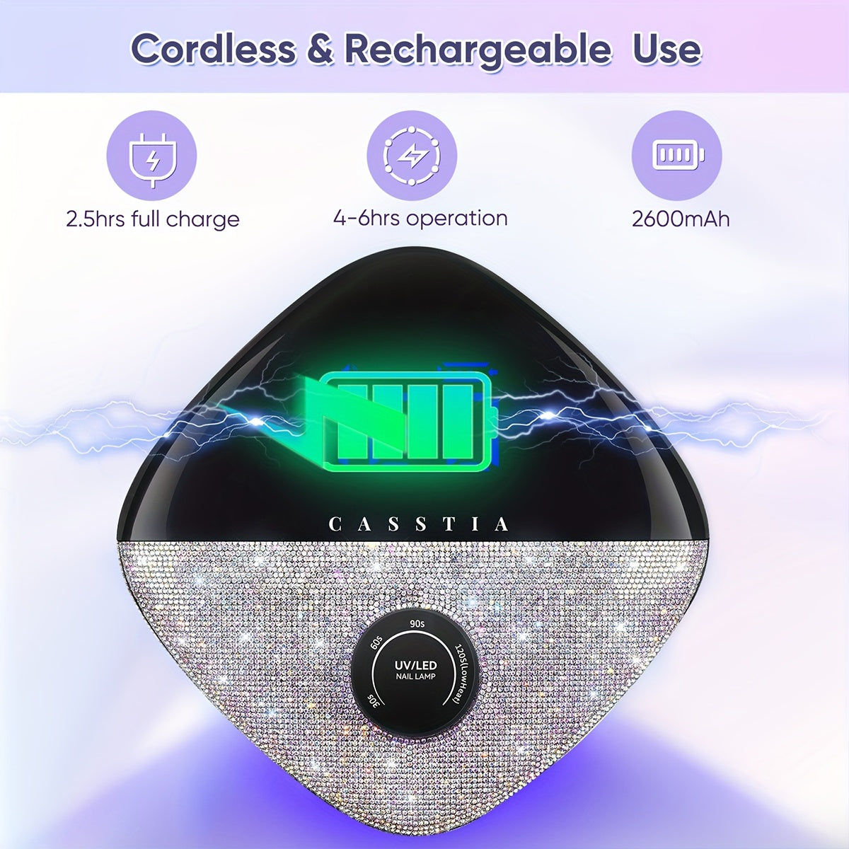 Rechargeable Cordless UV LED Nail Lamp