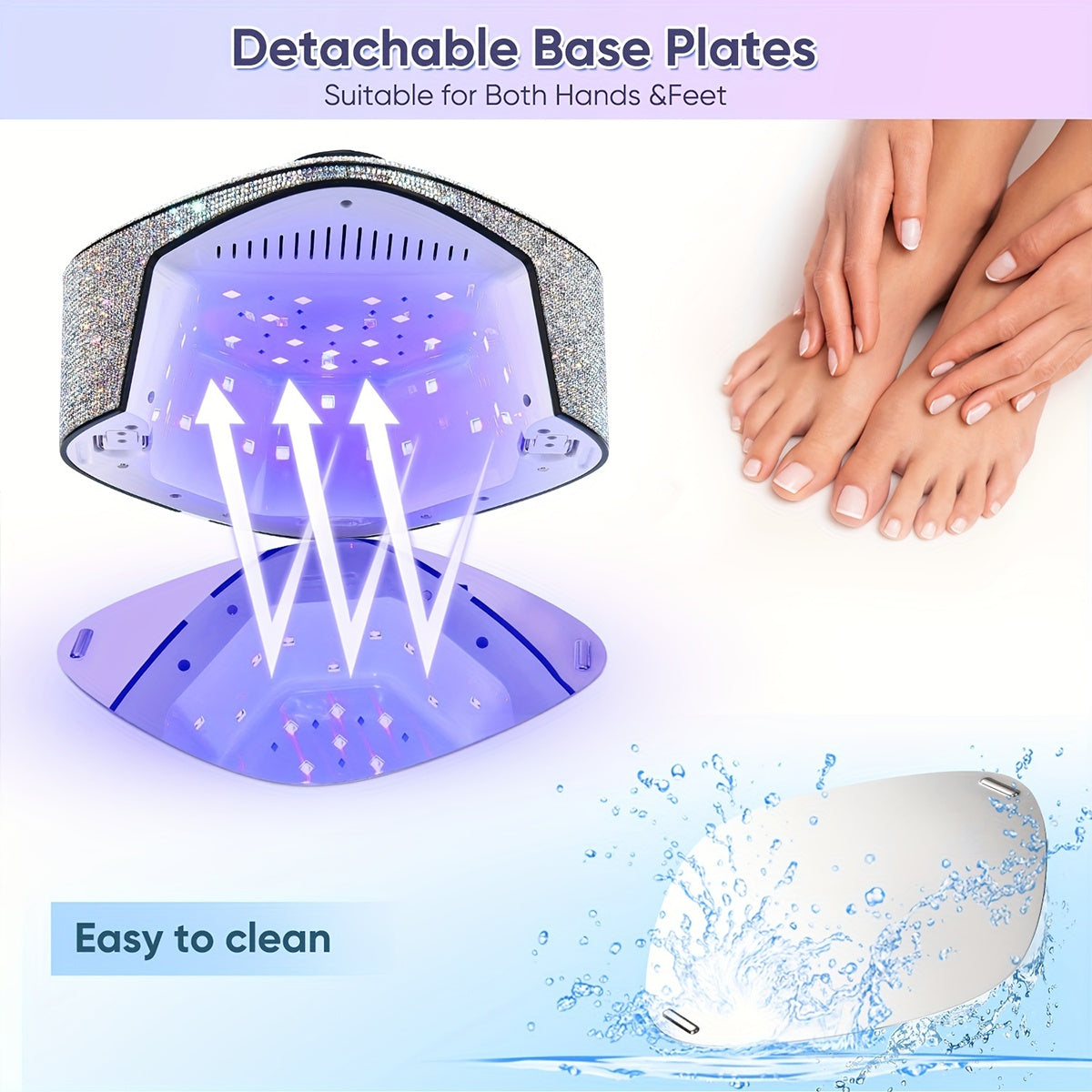 Rechargeable Cordless UV LED Nail Lamp