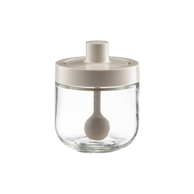 Kitchen Glass Seasoning Jar: lid and spoon included