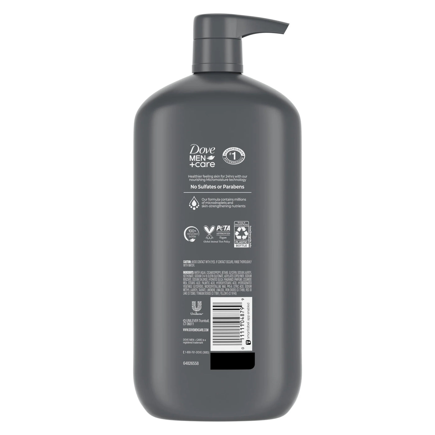 Exfoliating Deep Clean Face & Body Wash for Men Citrus + Cedarwood, 30 Oz