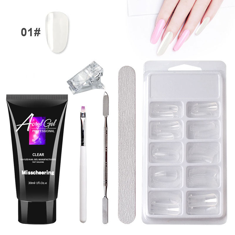Gel Nail Art Without Paper Holder Quick Model Crystal Gel Set